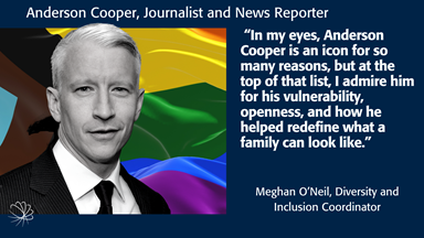 Photo and quote about Anderson Cooper.