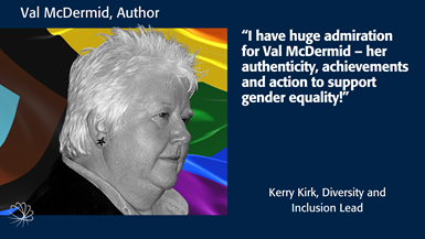 Photo and quote about Val McDermid.